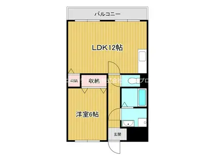 エムプラザ楠根参番館(1LDK/9階)の間取り写真
