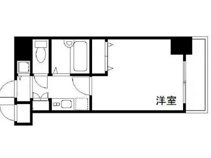 トーシンフェニックス笹塚駅前弐番館(1K/2階)の間取り写真