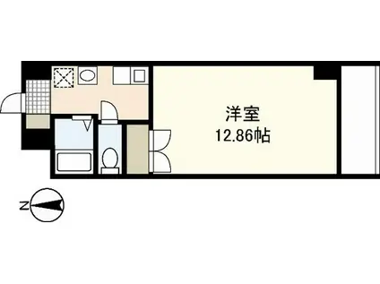 セイミツビル(1K/2階)の間取り写真