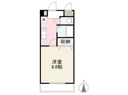 LIEBE T&M(1K/4階)の間取り写真