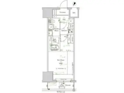 AXAS HYS板橋区役所前(1K/15階)の間取り写真
