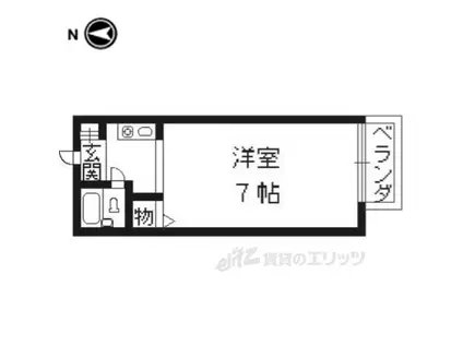 プレジール鈴木(1K/1階)の間取り写真