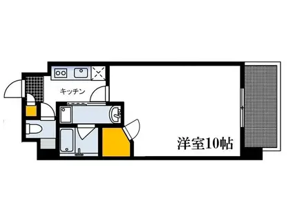 PARC HIROSHIMA EKIMAE(1K/1階)の間取り写真