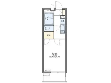 レオパレスブランシェ(1K/1階)の間取り写真