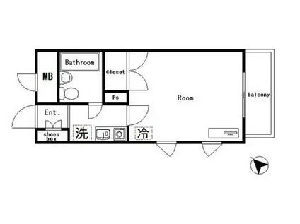 LOUIS MAISON千石(1K/3階)の間取り写真