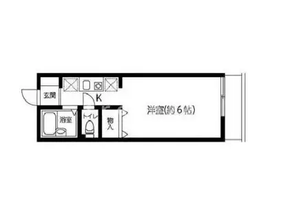 アルペジオ目白(1K/2階)の間取り写真