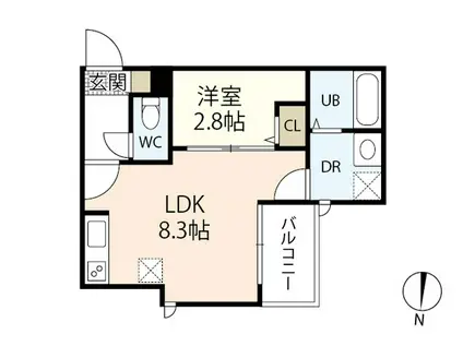 REGALEST-S LARCV(1LDK/3階)の間取り写真