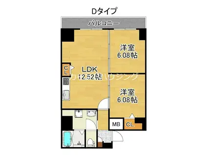 アーバンパーク住之江公園I(2LDK/10階)の間取り写真