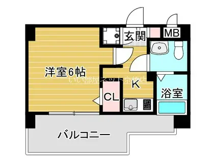 エスリード桜ノ宮レジデンス(1K/10階)の間取り写真