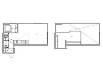 是空NAMBA NISHI(ワンルーム/4階)の間取り写真