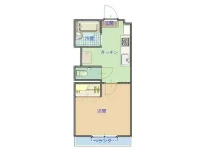 グレイス中島(1K/3階)の間取り写真