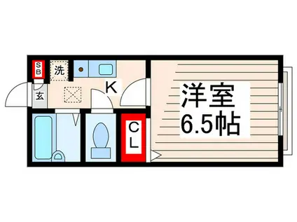 エスト・リヴィエール(1K/1階)の間取り写真