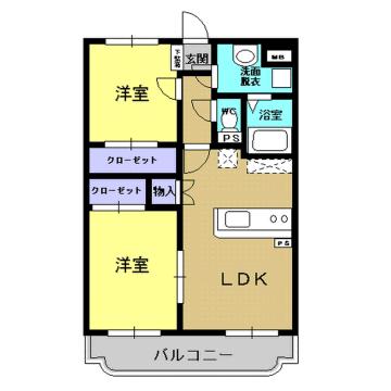 FIRST STAGE I(2LDK/3階)の間取り写真