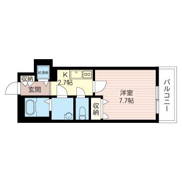 MAHANA HOUSE(1K/1階)の間取り写真