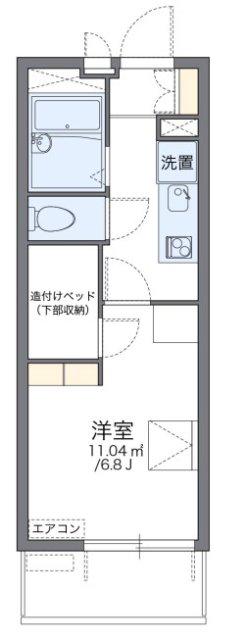 レオパレスエスペランザ(1K/4階)の間取り写真