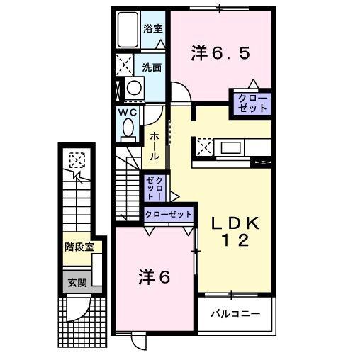 ＪＲ和歌山線 布施屋駅 徒歩30分 2階建 築20年(2LDK/2階)の間取り写真