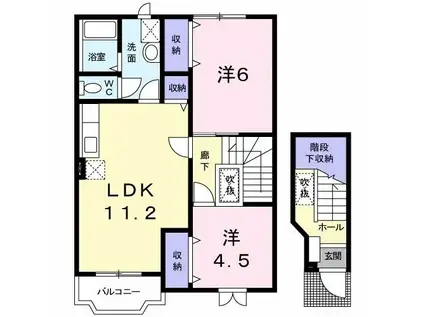 CENTURY21(2LDK/2階)の間取り写真