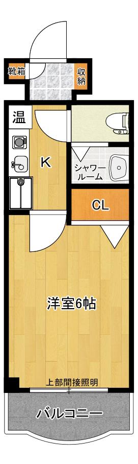 リッシェル南行徳 弐番館(1K/3階)の間取り写真