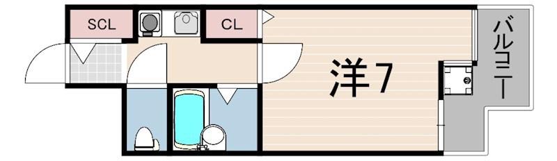 メゾン大和5号館(1K/3階)の間取り写真