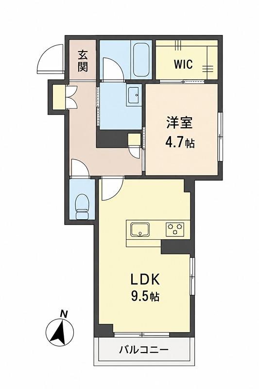 EPIC(1LDK/2階)の間取り写真