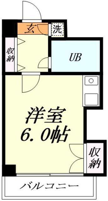 アトーレ東大門(ワンルーム/2階)の間取り写真