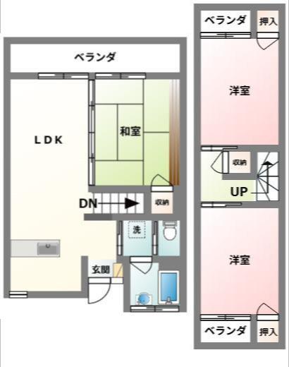 フェニックス21(3LDK/5階)の間取り写真