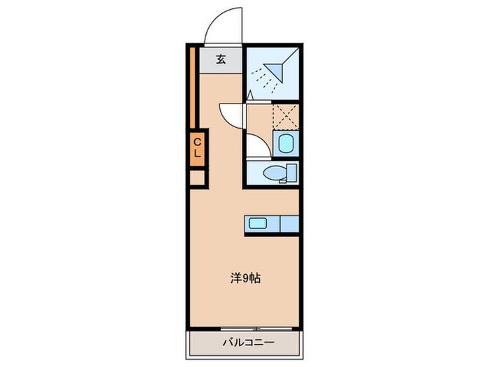 ホワイトレジデンス(ワンルーム/1階)の間取り写真