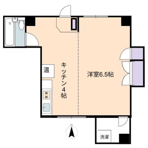 石原ビル(1K/3階)の間取り写真