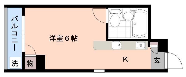 ファーランジュ西中延(ワンルーム/3階)の間取り写真