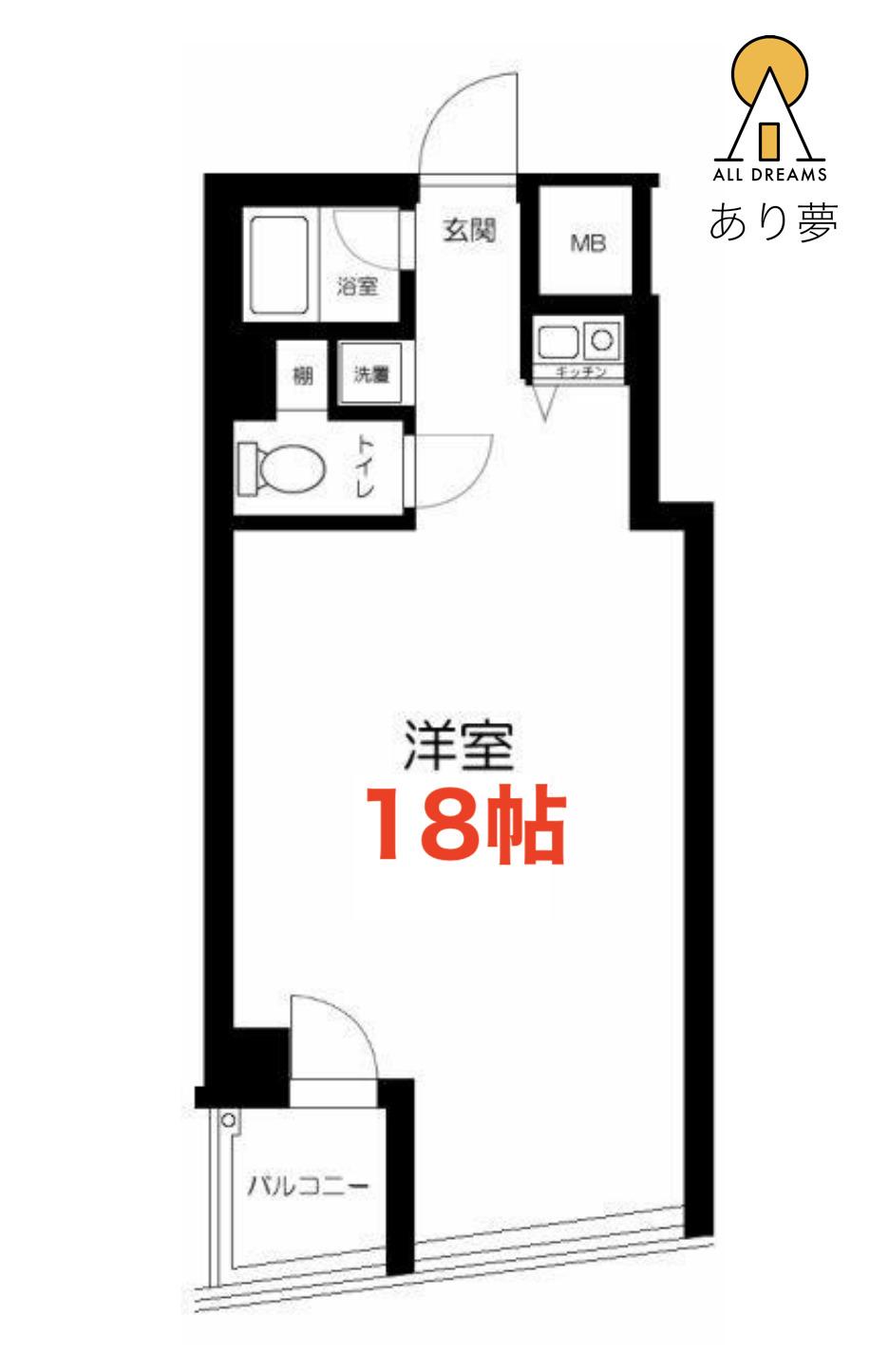 ベイステージ元町(ワンルーム/3階)の間取り写真