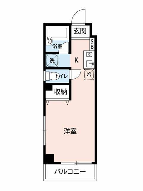 マイナビSTAYミライエ本駒込(ワンルーム/4階)の間取り写真