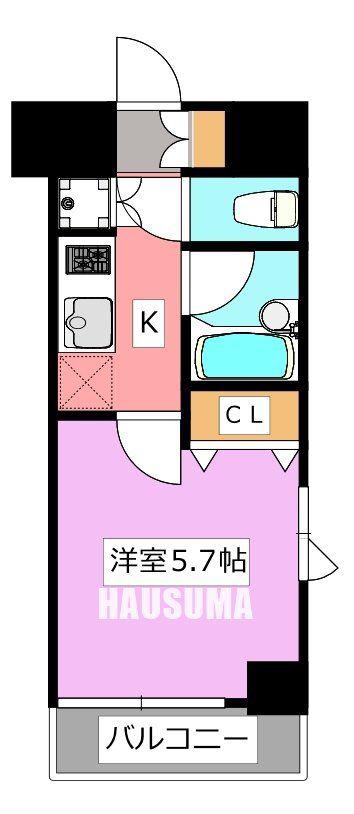 プロフ大塚(1K/9階)の間取り写真