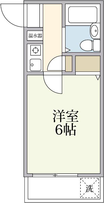 協和コーポ9(1K/4階)の間取り写真