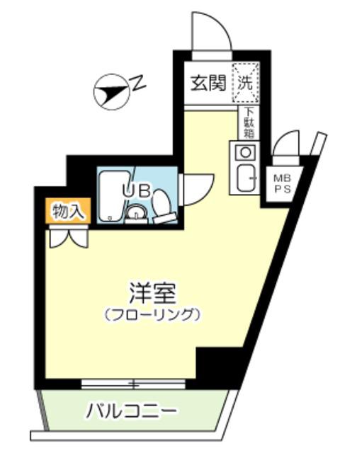 アルテハイム小岩(ワンルーム/10階)の間取り写真