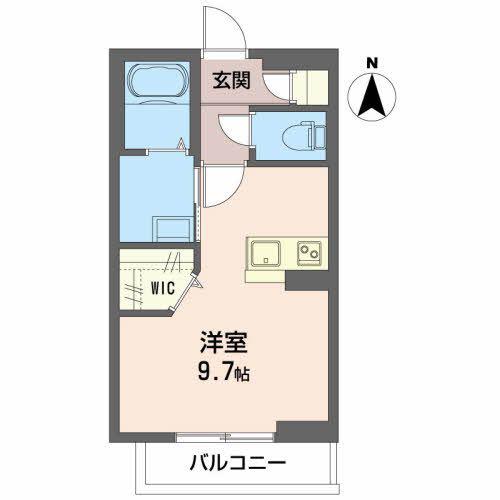 シャーメゾンMAPLE(ワンルーム/2階)の間取り写真