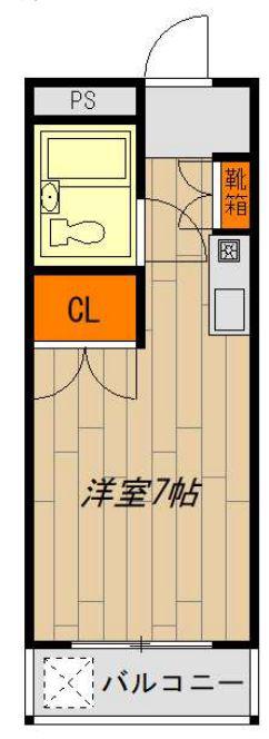 アイコート東長崎(ワンルーム/3階)の間取り写真