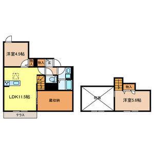 カラコレス(2LDK/1階)の間取り写真