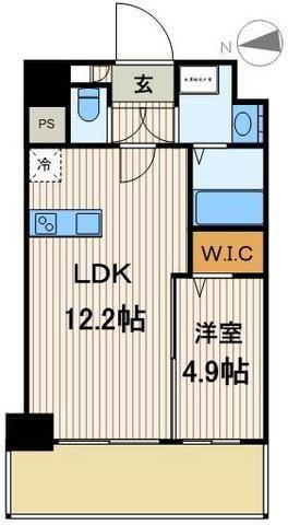 グレイスフルリッチ(1LDK/6階)の間取り写真