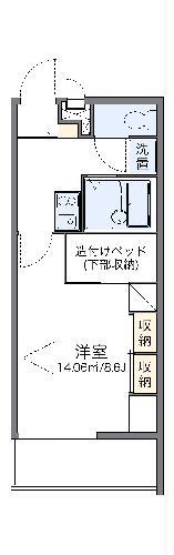 レオパレスサシェ(1K/2階)の間取り写真