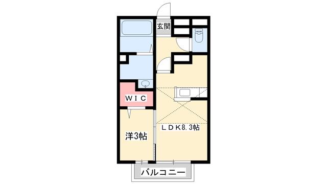 アーバンプラザ(1DK/1階)の間取り写真