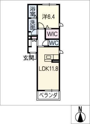 サニーコート大幸(1LDK/2階)の間取り写真