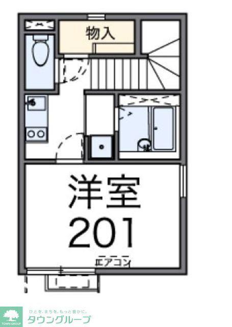 レオネクストルミエール西台II(1K/2階)の間取り写真