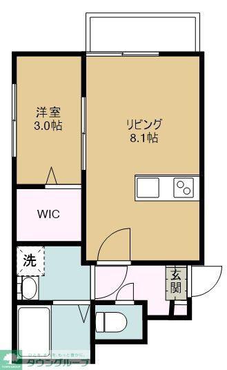 BEST STAGE新所沢(1LDK/3階)の間取り写真