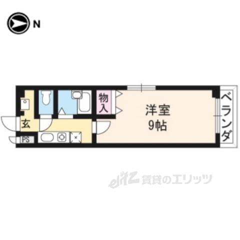 広小路館(1K/3階)の間取り写真