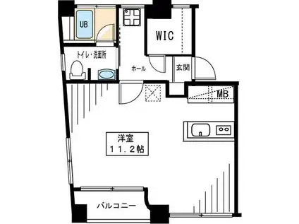 シャトーヤマモト(ワンルーム/4階)の間取り写真