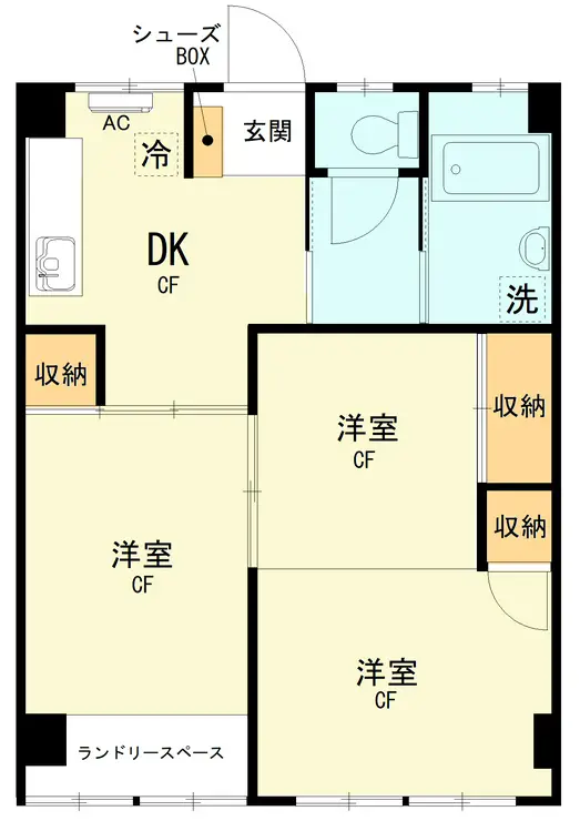 東神奈川A共同ビル 2階階 間取り