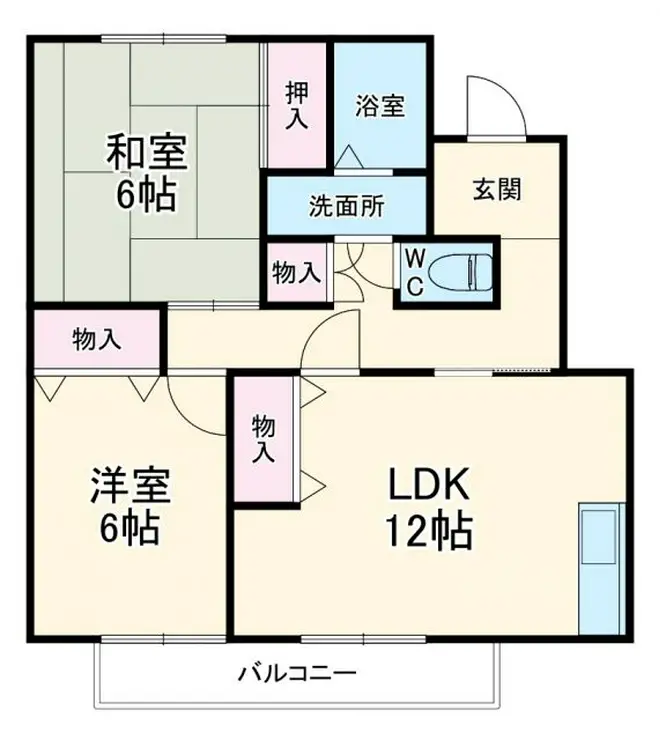 サンハイツ諏訪前2 1階階 間取り