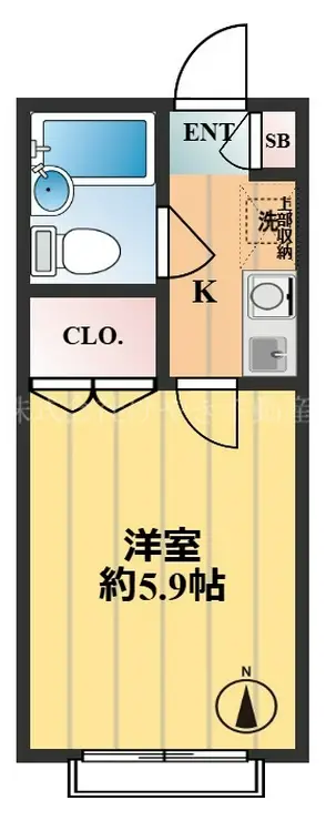 スカイピア蓮根 2階階 間取り