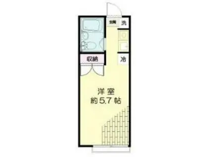 MYハイツ(ワンルーム/1階)の間取り写真