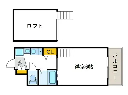 エステムコート難波ウエスト-SIDE大阪ドーム前(1K/11階)の間取り写真